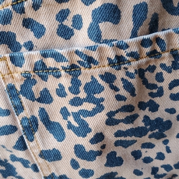 We The Free Black/ Tan Animal Print Mini Skirt - Picture 5 of 9